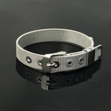 5pcs Adjustable Stainless Steel Mesh Bracelet, DIY Accessory