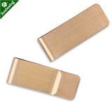 5pcs Raw Brass Money Clip Holder For Slim Pocket Cash, Jewelry Making