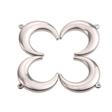 5pcs Stainless Steel Crescent Moon Horns Charms for DIY Jewelry Making