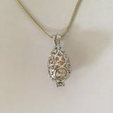 5pcs Hollow Drop Beads Lockets Floating Charms Cage Pendant 3 colors 5pcs/lot
