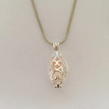 5pcs Hollow Drop Beads Lockets Floating Charms Cage Pendant 3 colors 5pcs/lot
