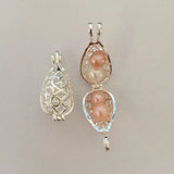 5pcs Hollow Drop Beads Lockets Floating Charms Cage Pendant 3 colors 5pcs/lot