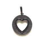 5pcs Gold-Plated Heart Charm Pendant for Bracelet Necklace Making