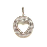 5pcs Gold-Plated Heart Charm Pendant for Bracelet Necklace Making