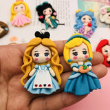 5pcs Princess Girl Resin Charm for DIY Jewelry Making