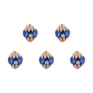 5pcs Alloy Round Bead for DIY Jewelry Making 19~20x18~19mm, Hole: 2mm