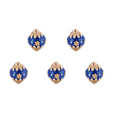 5pcs Alloy Round Bead for DIY Jewelry Making 19~20x18~19mm, Hole: 2mm