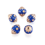 5pcs Alloy Round Bead for DIY Jewelry Making 19~20x18~19mm, Hole: 2mm
