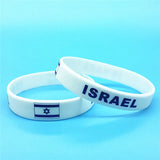 5pcs Flag Bracelet Wrist Band Silicone Motivational Wristband