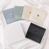 5pcs Leather Jewellery Pouch Bag Earrings Ring Bracelet Storage Bag