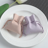 5pcs Microfiber Drawstring Jewelry Gift Bags Wedding Favors Pouch Rings