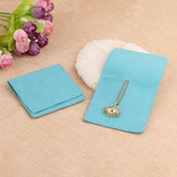 5pcs Velvet Jewelry Gift Bags 8x8cm Wedding Christmas Rings Neckalce Envelope