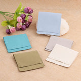 5pcs Velvet Jewelry Gift Bags 8x8cm Wedding Christmas Rings Neckalce Envelope