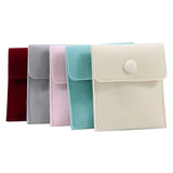 5pcs Flannelette Jewelry Pouch Gift Bags for Bracelet Necklace Earrings Rings