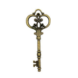5pcs Antique Bronze 2 Sided Large Key Charm Pendant 84x33mm