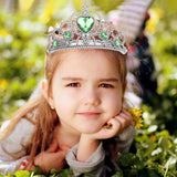 5pcs Kids Tiara Crown Set Girls Party Accessories