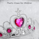 5pcs Kids Tiara Crown Set Girls Party Accessories