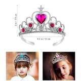 5pcs Kids Tiara Crown Set Girls Party Accessories
