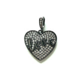 5pcs LOVE Letters Heart Charms for Bracelet Necklace Pendant