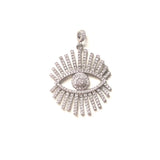 5pcs Large Zirconia Evil Eye Charm for Bracelet Necklace Bangle