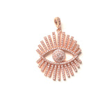 5pcs Large Zirconia Evil Eye Charm for Bracelet Necklace Bangle