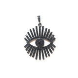 5pcs Large Zirconia Evil Eye Charm for Bracelet Necklace Bangle