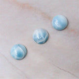 5pcs Larimar Cabochons Cab Round Shape Natural Stone 2-16mm for Jewelry DIY