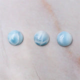 5pcs Larimar Cabochons Cab Round Shape Natural Stone 2-16mm for Jewelry DIY