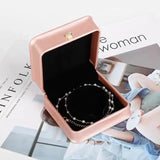 5pcs Leather Ring Box Crown Metal Buckle Ring Earring Jewellery Case