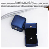 5pcs Leather Ring Box Crown Metal Buckle Ring Earring Jewellery Case