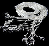 925 Silver Snake Chain Necklace, Sterling Silver Jewelry