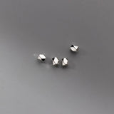 5pcs 925 Sterling Silver Faceted Small Beads 3mm DIY Jewelry Make