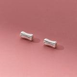 5pcs 925 Sterling Silver Slender Waist Loose Beads 6x3mm S925 Silver Beads