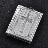 5pcs/Lot Bible Book Christian Religion Photo Frame Locket Charms