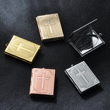 5pcs/Lot Bible Book Christian Religion Photo Frame Locket Charms