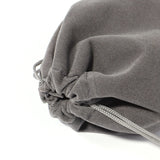5pcs Gray Velvet Drawstring Bags 13x18cm Wedding/Christmas Favor Pouches
