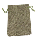 5pcs Linen Bag Lint Jewelry Drawstring Pouch Organizer Gift Bag