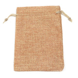 5pcs Linen Bag Lint Jewelry Drawstring Pouch Organizer Gift Bag