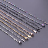 5pcs Stainless Steel Double Buckle Chain for Jewelry Making