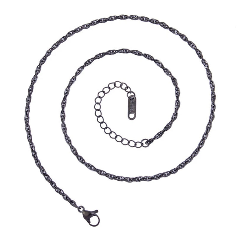 5pcs Stainless Steel Double Buckle Chain for Jewelry Making