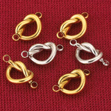 5pcs Double Hole Cross Heart Charm Bracelets Connectors