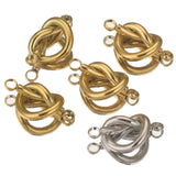 5pcs Double Hole Cross Heart Charm Bracelets Connectors