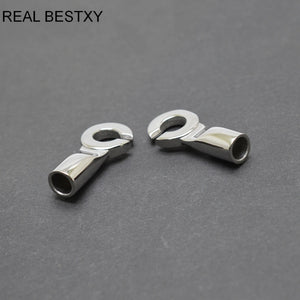5pcs 5mm Stainless Steel Clasps Hooks for Leather Cord Bracelet