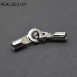 5pcs 5mm Stainless Steel Clasps Hooks for Leather Cord Bracelet