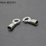 5pcs 5mm Stainless Steel Clasps Hooks for Leather Cord Bracelet