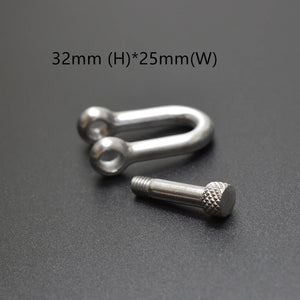5pcs/Lot Long D Standard Shackle Stainless Steel 316 Marine Hardware