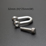 5pcs/Lot Long D Standard Shackle Stainless Steel 316 Marine Hardware