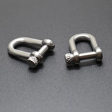 5pcs Matte Stainless Steel D Shackle With Screw Pin Anchor