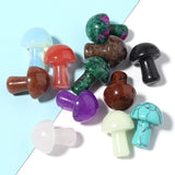 5pcs Natural Stone Mushroom Beads Charm Turquoise Loose Beads 20x15mm