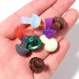 5pcs Natural Stone Mushroom Beads Charm Turquoise Loose Beads 20x15mm